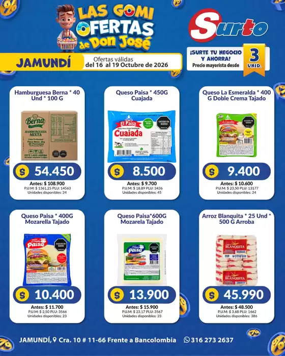 Catálogo Caribe Supermercados | Volante surto jamundi 1 | 2026-10-16T00:00:00.000Z - 2026-10-19T00:00:00.000Z