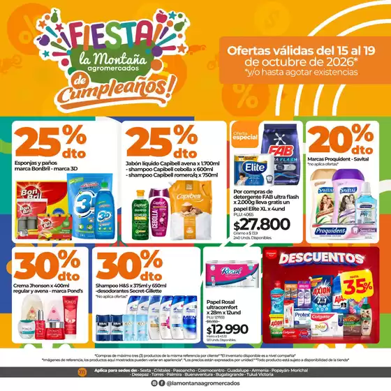Catálogo La Montaña agromercados en Campohermoso | Disfruta de descuentos y precios especiales | 2026-10-16T00:00:00.000Z - 2026-10-19T00:00:00.000Z