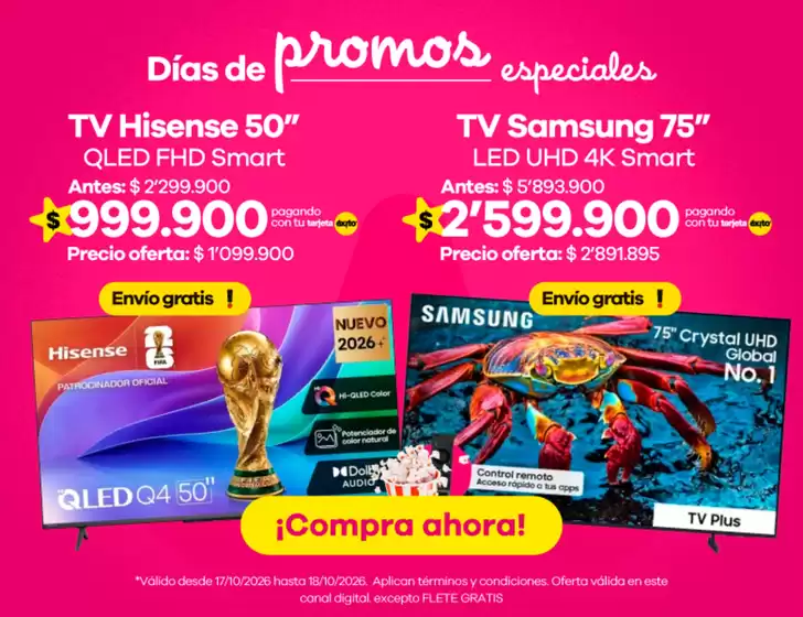 Catálogo Éxito | Ofertas Éxito | 2026-10-17T00:00:00.000Z - 2026-10-18T00:00:00.000Z