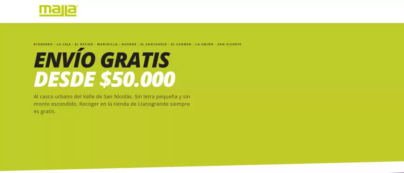 Catálogo Malla | Envío Gratis desde $50.000 | 2026-10-19T00:00:00.000Z - 2026-10-26T00:00:00.000Z