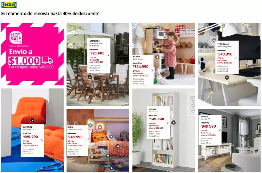 Catálogo Ikea | Hot Sale hasta 40% OFF | 2026-10-19T00:00:00.000Z - 2026-10-25T00:00:00.000Z