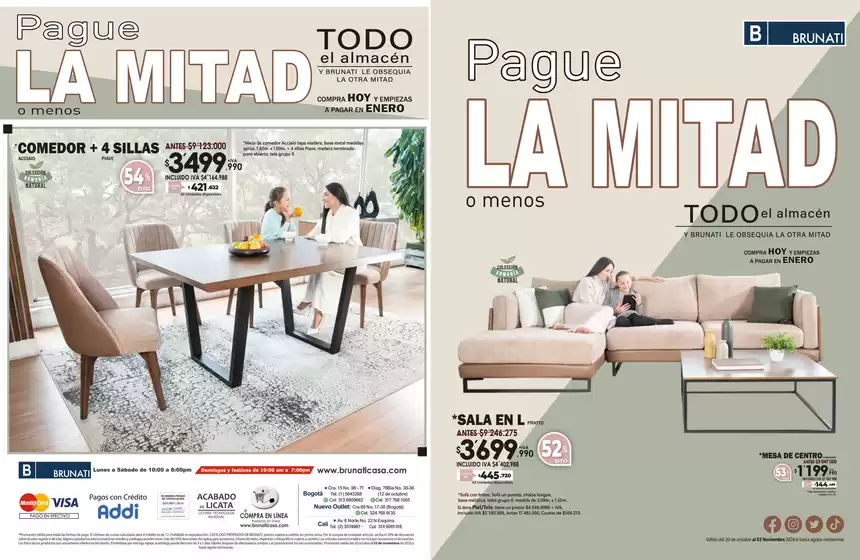 Catálogo Brunati | Paga la mitad o menos en TODO el almacén | 2026-10-19T00:00:00.000Z - 2026-11-02T00:00:00.000Z