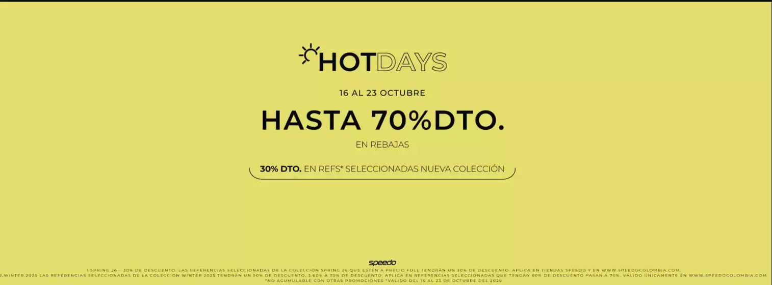 Catálogo Speedo | Hot Days hasta 70% OFF | 2026-10-19T00:00:00.000Z - 2026-10-23T00:00:00.000Z