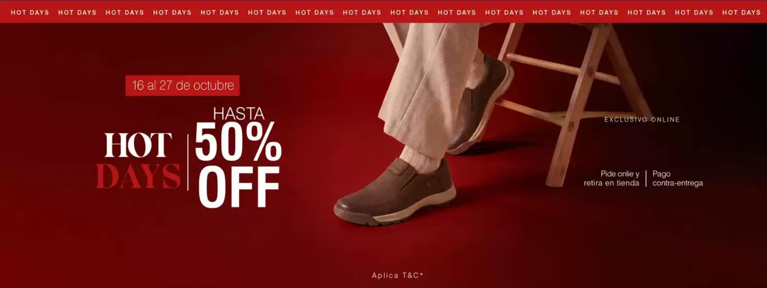 Catálogo Hush Puppies en Aguazul | Hot Days Hasta 50% OFF | 2026-10-19T00:00:00.000Z - 2026-10-27T00:00:00.000Z