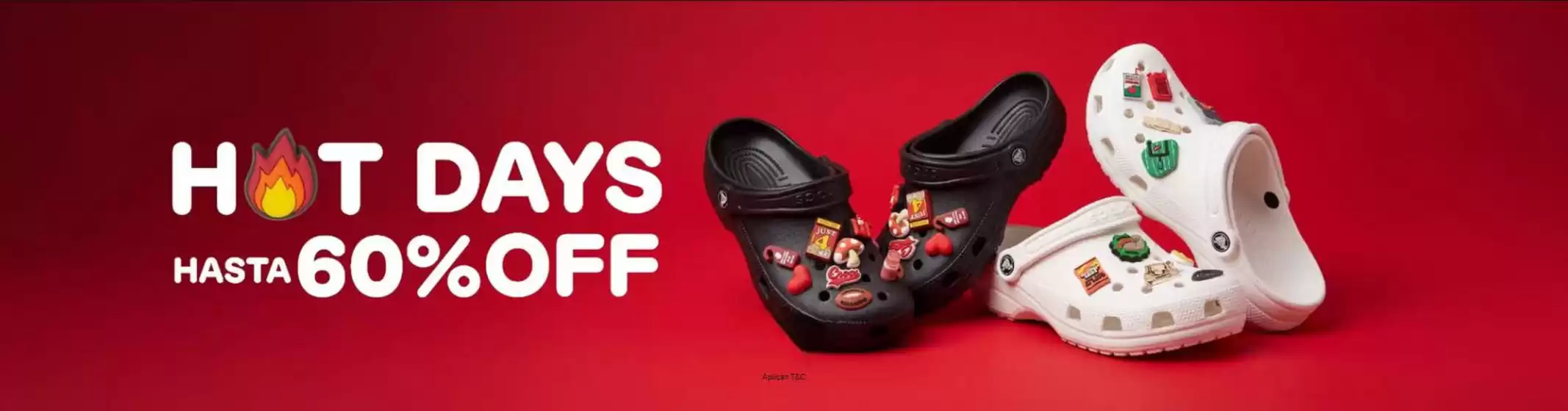 Catálogo Crocs | Hot Days Hasta 60% OFF | 2026-10-20T00:00:00.000Z - 2026-10-25T00:00:00.000Z