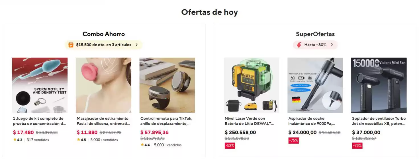 Catálogo Ali Express | Ofertas del día | 2026-10-20T00:00:00.000Z - 2026-10-20T00:00:00.000Z