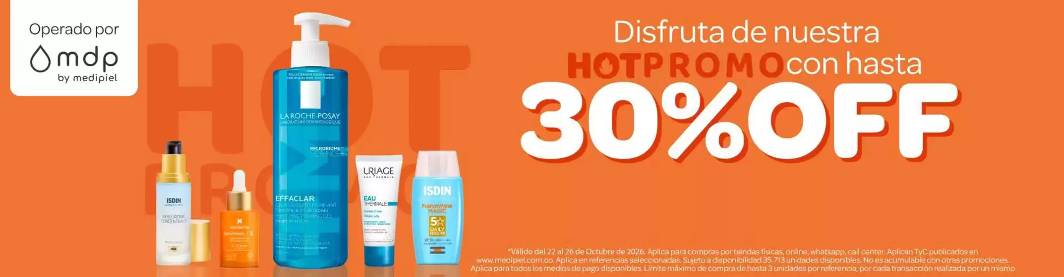 Catálogo Dermatológica en Tuluá | HotPromo con hasta 30% OFF | 2026-10-22T00:00:00.000Z - 2026-10-26T00:00:00.000Z