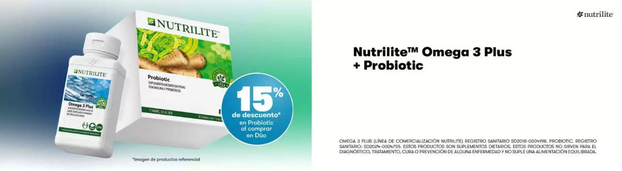 Catálogo Amway | 15% Dcto en Omega 3 Plus + Probiotic | 2026-10-22T00:00:00.000Z - 2026-10-26T00:00:00.000Z