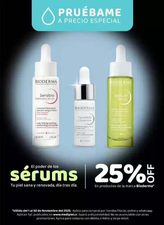 Catálogo MediPiel | 25% OFF En productos de la marca Bioderma* | 2026-10-22T00:00:00.000Z - 2026-11-30T00:00:00.000Z