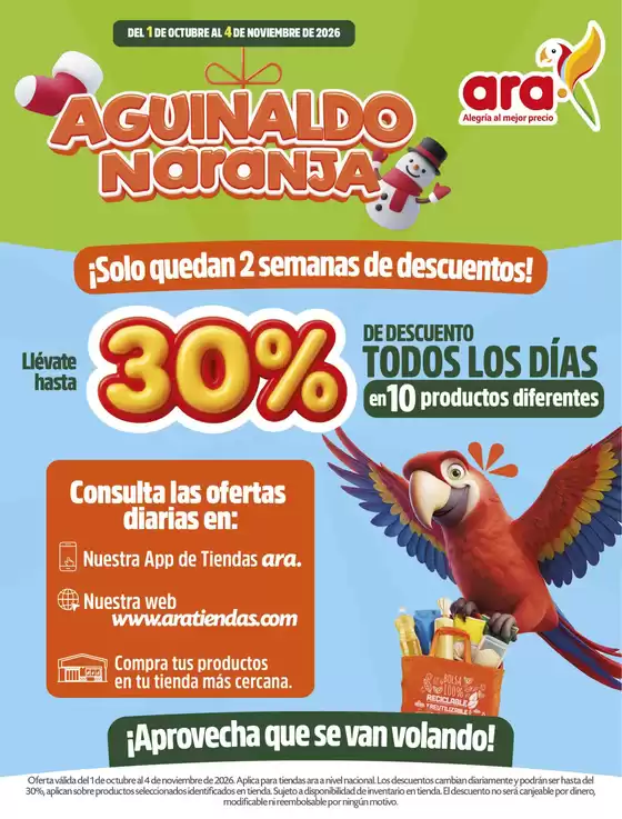 Catálogo Ara | Folleto ahorro s43 | 2026-10-01T00:00:00.000Z - 2026-11-04T00:00:00.000Z