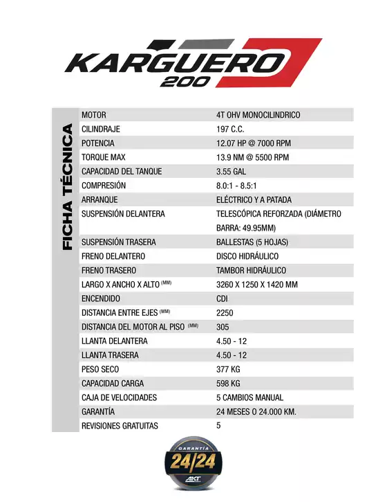 Catálogo AKT | Ficha tecnica karguero carpado | 2026-10-22T00:00:00.000Z - 2026-11-05T00:00:00.000Z