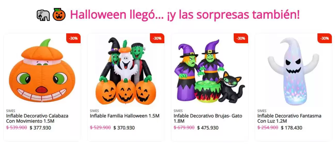 Catálogo Los Tres Elefantes | Halloween llegó…, y las sorpresas también | 2026-10-22T00:00:00.000Z - 2026-10-31T00:00:00.000Z