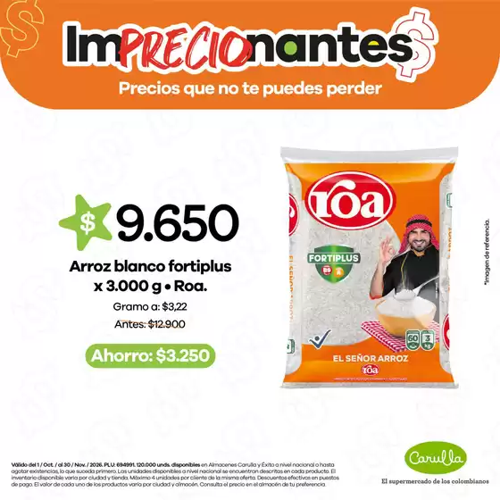 Catálogo Carulla | Encuentra ofertas para disfrutar más y ahorrar en cada compra | 2026-10-22T00:00:00.000Z - 2026-11-30T00:00:00.000Z