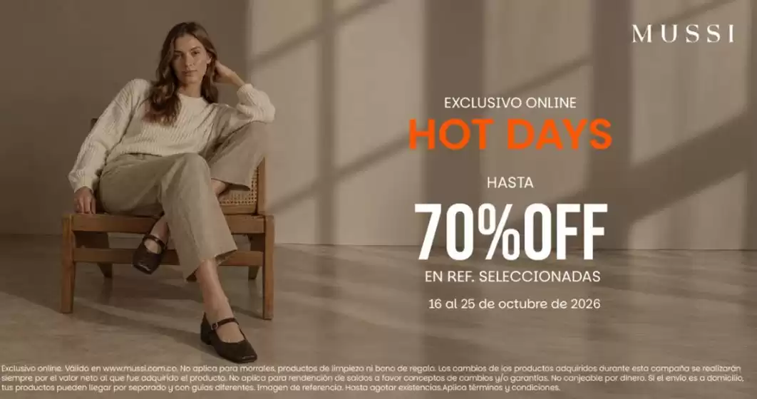 Catálogo Mussi | Hot Days hasta 70% OFF  | 2026-10-23T00:00:00.000Z - 2026-10-25T00:00:00.000Z
