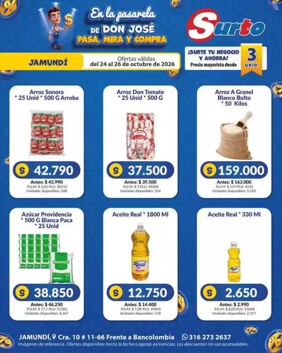 Catálogo Caribe Supermercados | Volante surto jamundi 2 | 2026-10-24T00:00:00.000Z - 2026-10-26T00:00:00.000Z