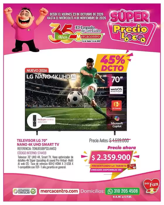 Catálogo MercaCentro | Ofertas principales para ahorradores | 2026-10-23T00:00:00.000Z - 2026-11-04T00:00:00.000Z