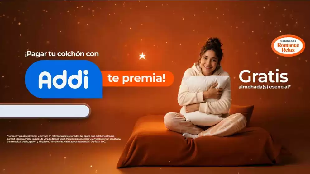 Catálogo Colchones Romance Relax | Pagar tu colchón con Addi te premia | 2026-10-27T00:00:00.000Z - 2026-10-31T00:00:00.000Z