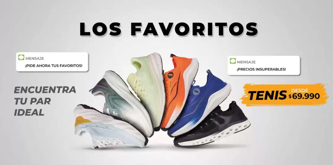 Catálogo Surtitodo | Los Favoritos Tenis Desde $69.990 | 2026-10-28T00:00:00.000Z - 2026-10-31T00:00:00.000Z