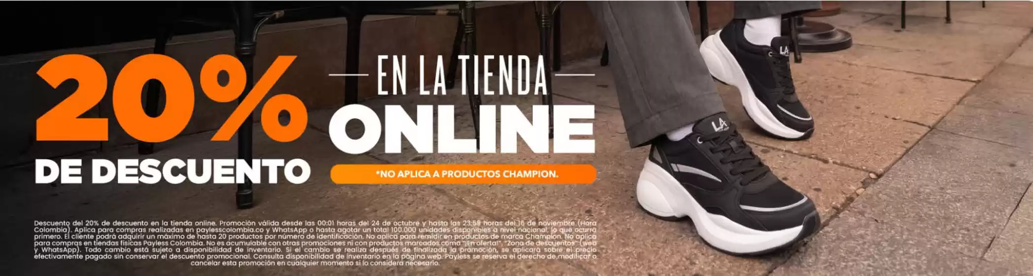Catálogo Payless | 20% Off Toda la Tienda Online | 2026-10-28T00:00:00.000Z - 2026-11-16T00:00:00.000Z
