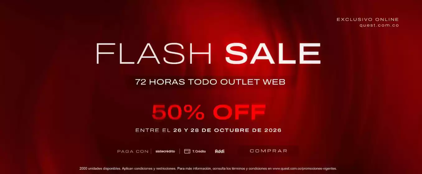 Catálogo Quest | Flash Sale 50% OFF | 2026-10-28T00:00:00.000Z - 2026-10-28T00:00:00.000Z