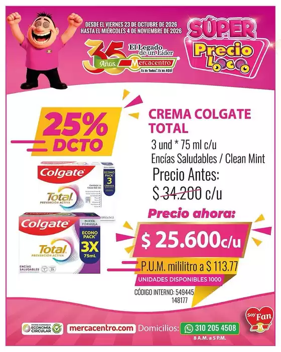 Catálogo MercaCentro en Ibagué | Ofertas Mercacentro | 2026-10-23T00:00:00.000Z - 2026-11-04T00:00:00.000Z