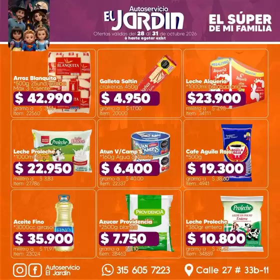 Catálogo Autoservicio El Jardín | Ofertas Autoservicio El Jardín | 2026-10-28T00:00:00.000Z - 2026-10-31T00:00:00.000Z