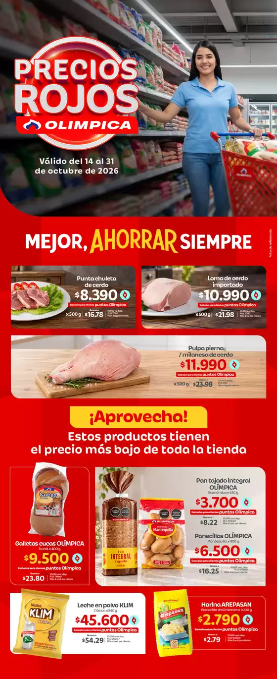 Catálogo Olímpica | Ofertas especiales para ti | 2026-10-14T00:00:00.000Z - 2026-10-31T00:00:00.000Z