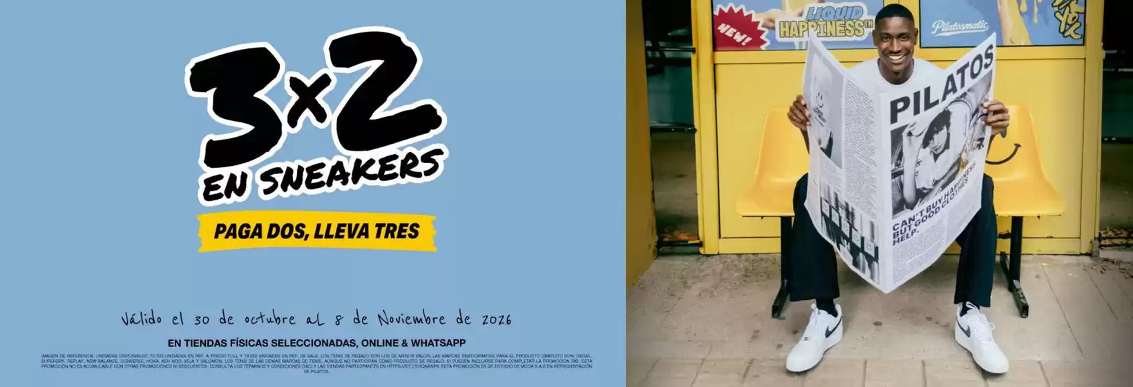 Catálogo Pilatos | 3x2 en Sneakers | 2026-10-30T00:00:00.000Z - 2026-11-08T00:00:00.000Z