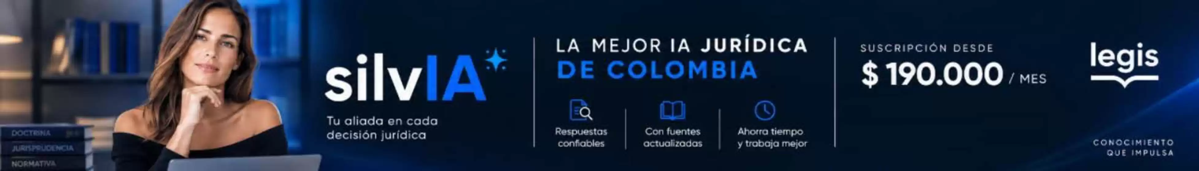 Catálogo Legis | SilvIA suscripción desde $190.000 /MES | 2026-10-30T00:00:00.000Z - 2026-11-08T00:00:00.000Z