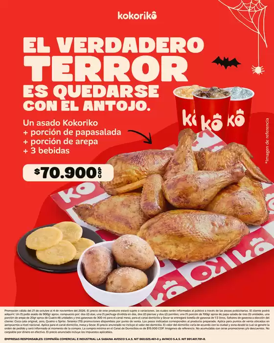 Catálogo Kokoriko | Pide ya nuestro combo con precios especiales | 2026-10-30T00:00:00.000Z - 2026-11-04T00:00:00.000Z