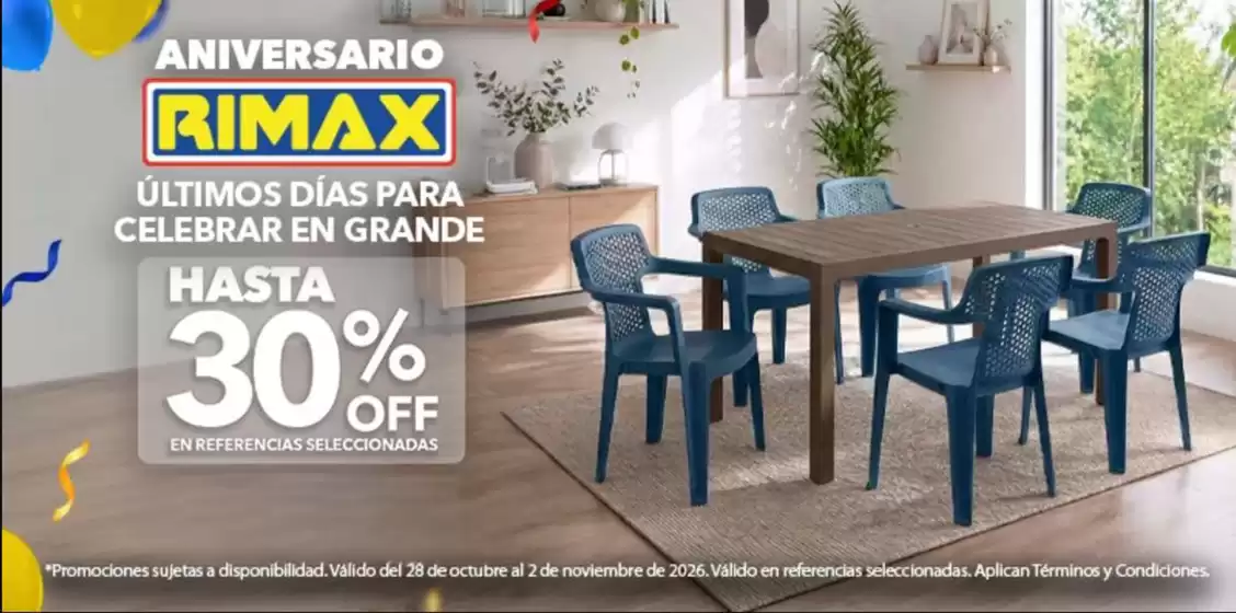 Catálogo Rimax | Hasta 30% OFF en Ref. Selecci. | 2026-10-30T00:00:00.000Z - 2026-11-02T00:00:00.000Z