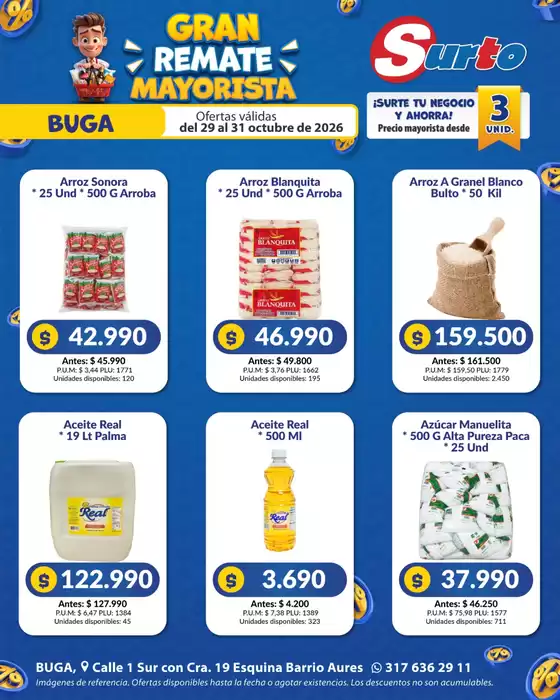 Catálogo Caribe Supermercados | Volante buga surto 1 | 2026-10-29T00:00:00.000Z - 2026-10-31T00:00:00.000Z