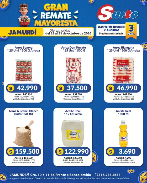 Catálogo Caribe Supermercados | Volante jamundi surto 1 | 2026-10-29T00:00:00.000Z - 2026-10-31T00:00:00.000Z