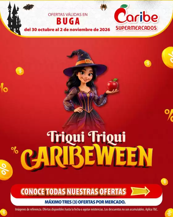 Catálogo Caribe Supermercados | Volante buga 6 | 2026-10-30T00:00:00.000Z - 2026-11-02T00:00:00.000Z