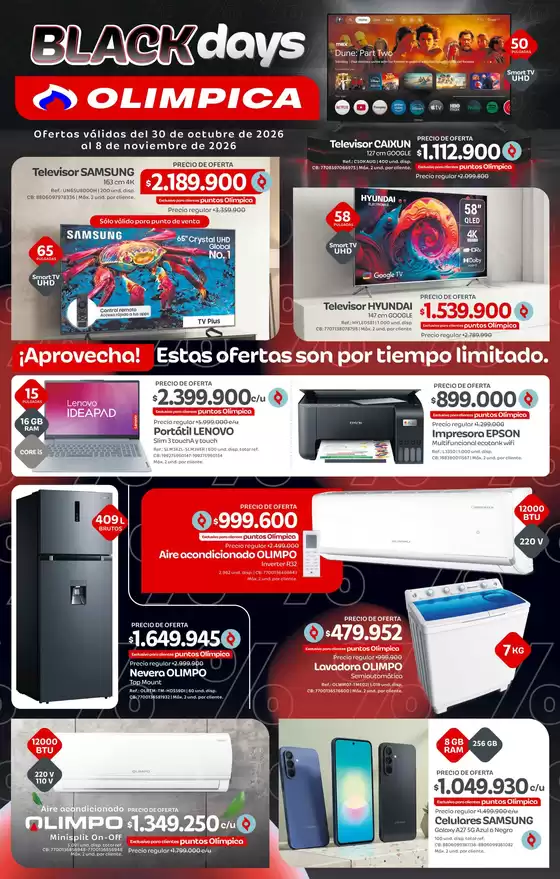 Catálogo Olímpica | Gangas y ofertas actuales | 2026-10-30T00:00:00.000Z - 2026-11-08T00:00:00.000Z