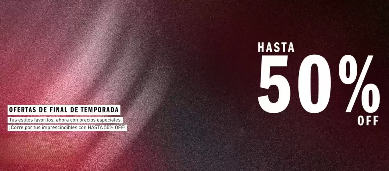 Hasta 50% off