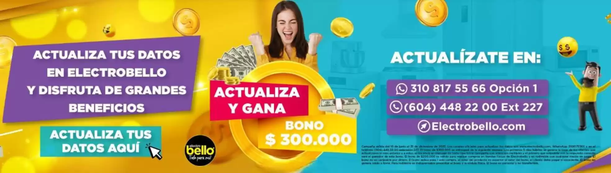 Actualiza y gana