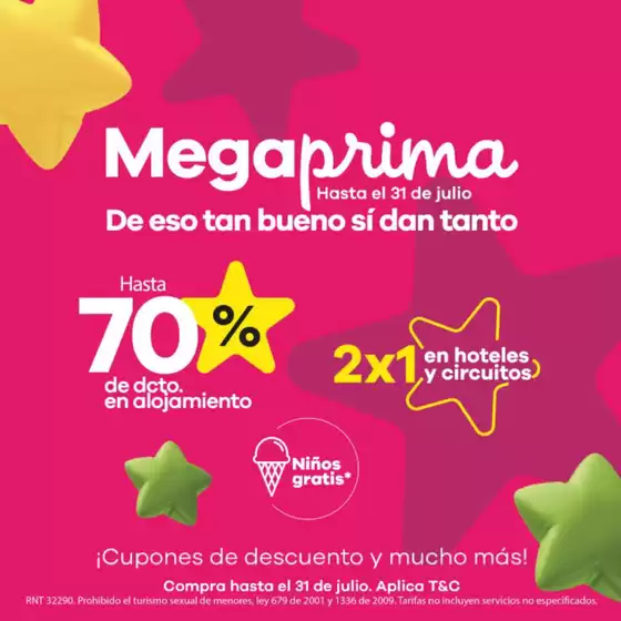Hasta 70% off en alojamiento