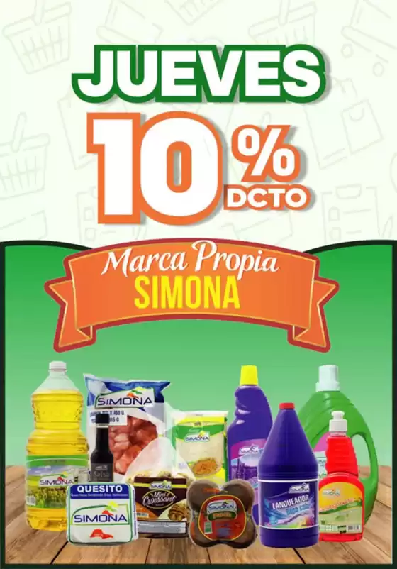 En los Jueves lleva nuestros productos con el 10% de descuento. 