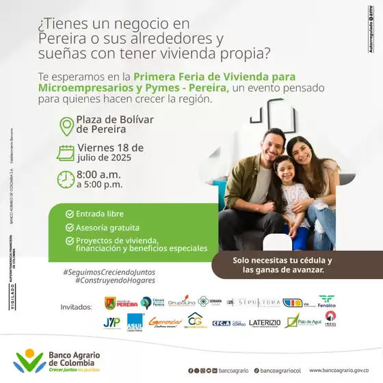 Primera Feria de Vivienda para Microempresarios y Pymes - Pereira