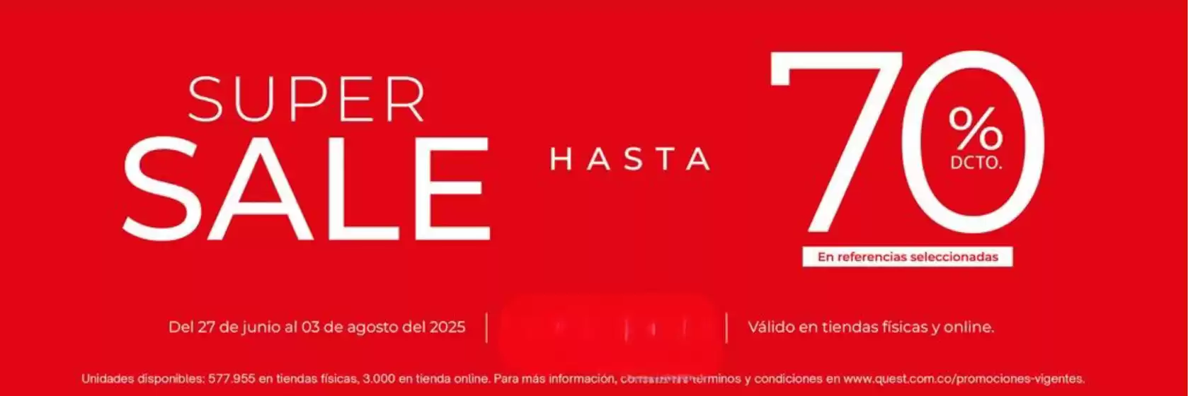 Hasta 70% off