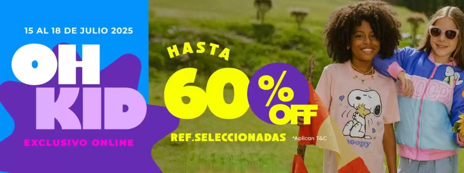 Hasta 60% off