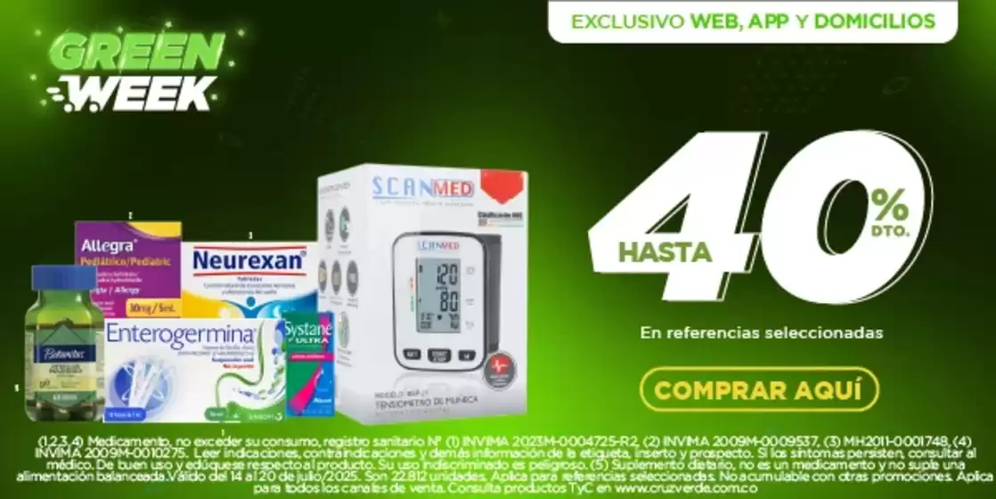Catálogo Cruz verde en Soledad | Ofertas principales y descuentos | 2025-07-14T00:00:00.000Z - 2025-07-20T00:00:00.000Z