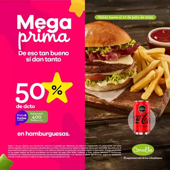 Catálogo Carulla en Bello | Promocion MegaPrima | 2025-07-17T00:00:00.000Z - 2025-07-17T00:00:00.000Z