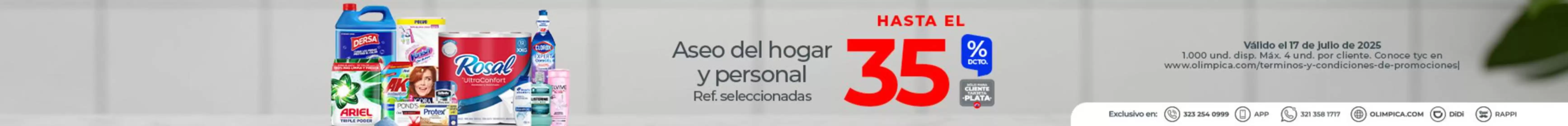 Catálogo Olímpica en Ibagué | Ofertas especiales atractivas para todos | 2025-07-17T00:00:00.000Z - 2025-07-17T00:00:00.000Z