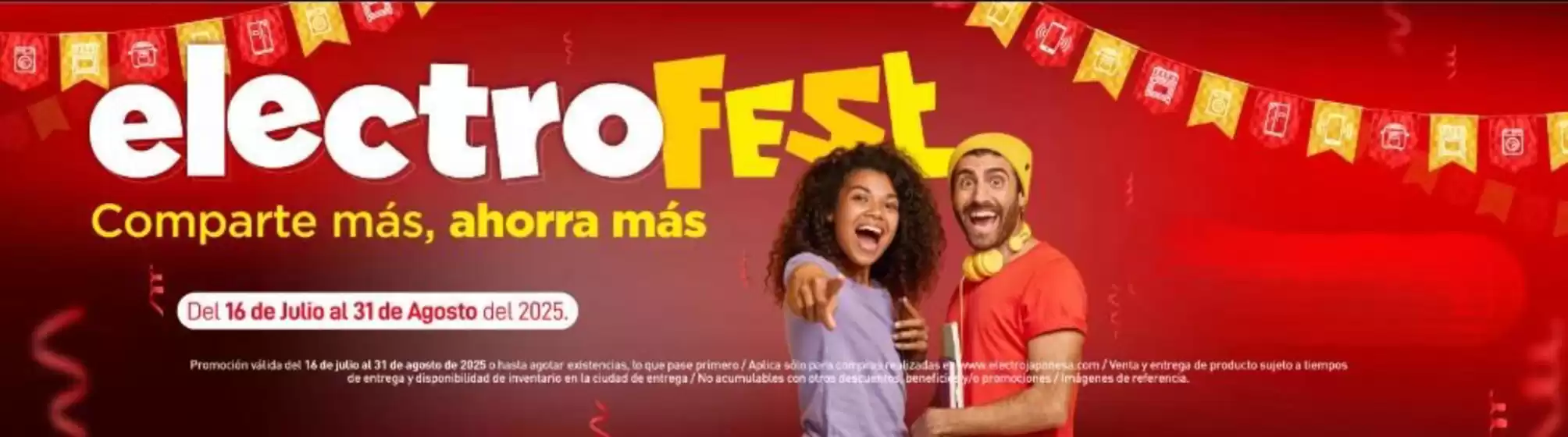 Catálogo Electrojaponesa en Villavicencio | Electrofest  | 2025-07-17T00:00:00.000Z - 2025-08-31T00:00:00.000Z