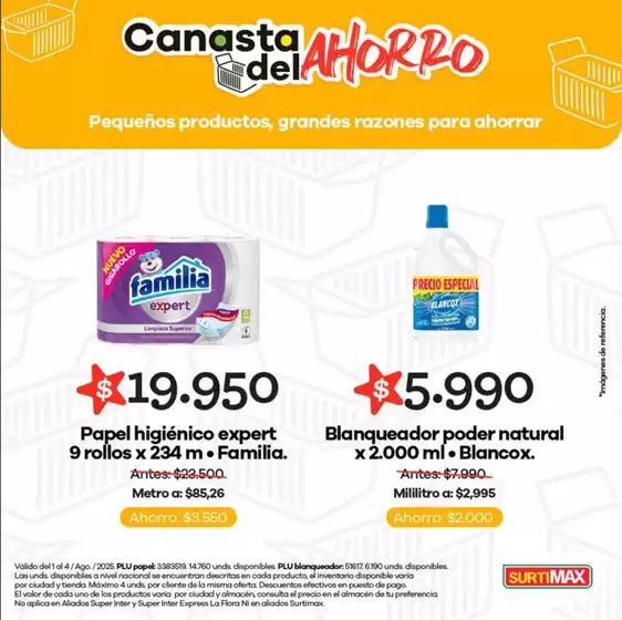 Canasta del ahorro