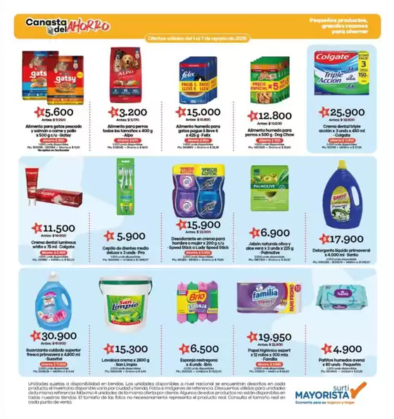 Canasta del ahorro