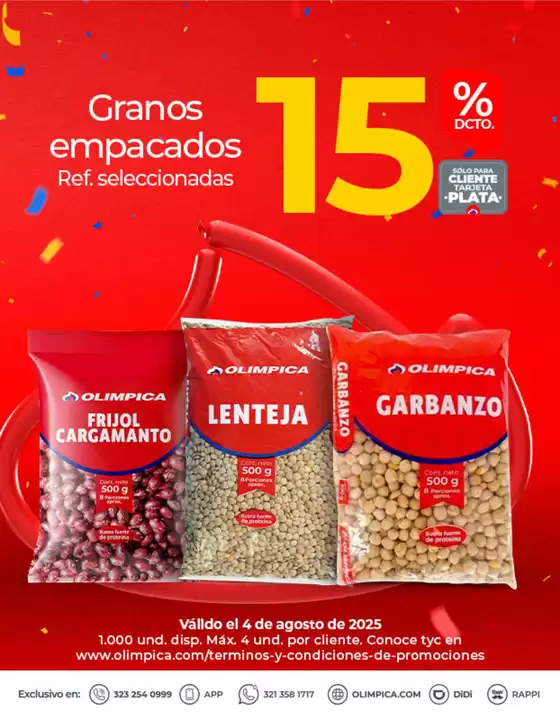 Catálogo Olímpica en Pitalito | Ofertas principales para ahorradores | 2025-08-04T00:00:00.000Z - 2025-08-04T00:00:00.000Z