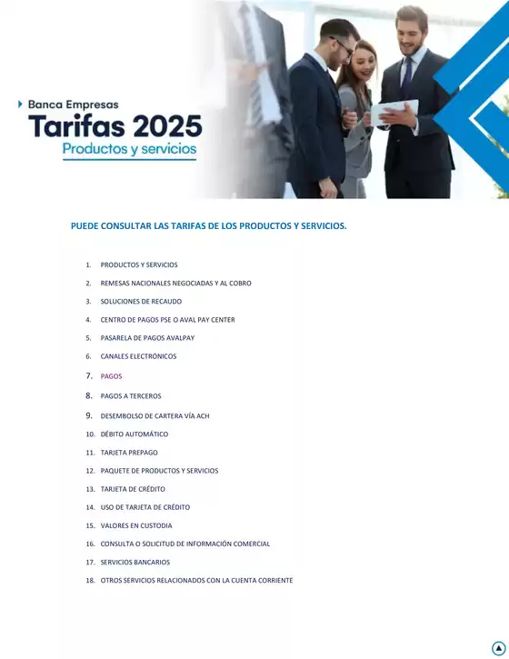 Catálogo Banco de Occidente en Armenia | Tarifas para Empresas 2025 | 2025-08-04T00:00:00.000Z - 2025-12-31T00:00:00.000Z